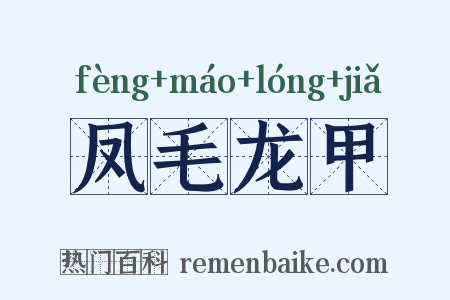 凤毛龙甲是什么意思的图片